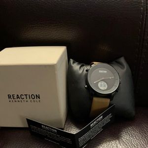 Reaction Kenneth Cole new in box watch!! brown strap - Great Present